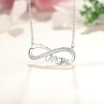 Embrace Endless Love – Infinity Birthstone Necklace for Mom’s Heartfelt Moments - Image 2