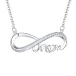 Infinity birthstone necklace for mom's heartfelt moments