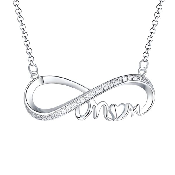 Infinity birthstone necklace for mom's heartfelt moments