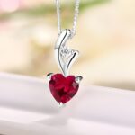 Embrace Her Heart’s Story – Sterling Silver Birthstone Necklace – A Cherished Keepsake for Mom’s Special Day - Image 4