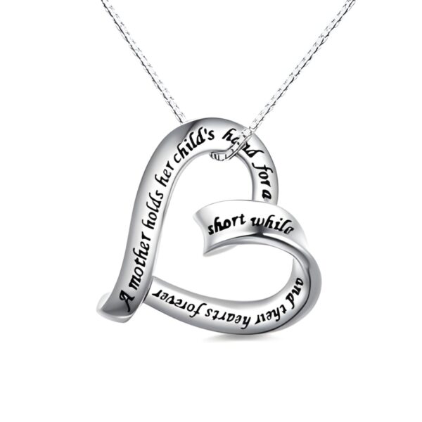 Mother's love heart necklace for cherished moments