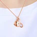 Embrace Endless Love – Engraved Infinity Heart Necklace – A Timeless Treasure for Her - Image 3
