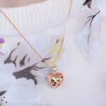 Carry Her Love Close – Heart Cage Birthstone Necklace – A Cherished Gift for Mom - Image 4