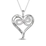 Infinity heart necklace for her, a symbol of love