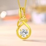 Embrace Eternal Love – Infinity Birthstone Necklace – A Cherished Keepsake for Her Special Moments - Image 2