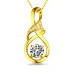Infinity birthstone necklace symbolizing eternal love
