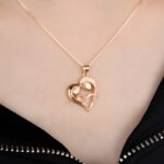 Embrace Eternal Bonds – Rose Gold Mother & Daughter Necklace – A Cherished Keepsake for Mom - Image 3