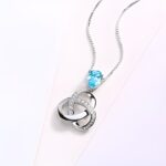 Embrace Eternal Bonds – Sterling Silver Birthstone Knot Necklace – For Cherished Loved Ones - Image 3
