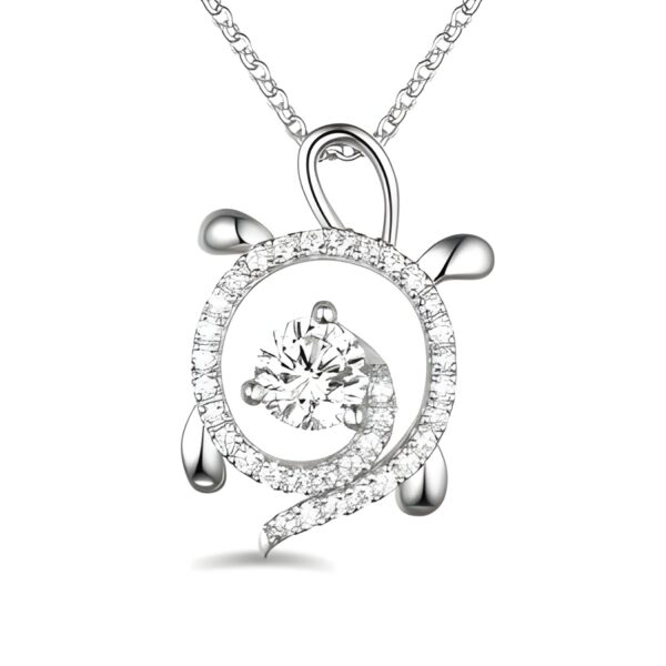 Sterling Silver Sea Turtle Necklace symbolizing love