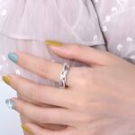 Embrace Eternal Love – Engraved Sterling Silver Twisted Ring – A Cherished Token for Her - Image 4