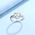 Embrace Her Heart’s Sparkle – Sterling Silver Heart Ring with Cubic Zirconia – A Timeless Treasure for Her - Image 2