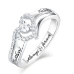 Personalized engraved silver ring for heartfelt moments