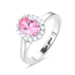 Personalized birthstone halo ring for heartfelt moments