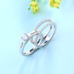 Embrace Eternal Bonds – Engraved Sterling Silver Promise Ring Set – A Symbol of Devotion for Loved Ones - Image 5