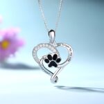 Carry Their Love Close – Heart Paw Print Necklace – For Cherished Pet Lovers - Image 2