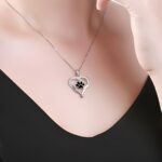 Carry Their Love Close – Heart Paw Print Necklace – For Cherished Pet Lovers - Image 3