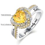 Embrace Everlasting Love – Heart-Shaped Birthstone Garland Ring – A Cherished Treasure for Her - Image 4