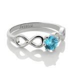 Embrace Eternal Connection – Double Infinity Birthstone Ring – For Soulmates and Cherished Moments - Image 2