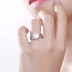 Carry Your Heart Close – Monogram CZ Heart Ring – A Timeless Treasure for Loved Ones - Image 4