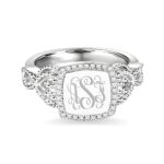 Embrace Eternal Elegance – Engraved Monogram Ring for Her Most Cherished Moments - Image 2