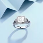 Embrace Eternal Elegance – Engraved Monogram Ring for Her Most Cherished Moments - Image 3