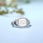 Embrace Eternal Elegance – Engraved Monogram Ring for Her Most Cherished Moments - Image 4