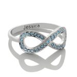 Embrace Eternal Bonds – Infinity Birthstone Promise Ring – A Timeless Treasure for Your Loved One - Image 5