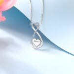 Embrace Endless Love – Engraved Infinity Heart Necklace – A Timeless Treasure for Loved Ones - Image 2
