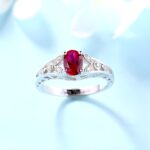 Embrace Nature's Grace – Oval Birthstone Vine Ring – A Timeless Treasure for Her - Image 2