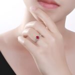 Embrace Nature's Grace – Oval Birthstone Vine Ring – A Timeless Treasure for Her - Image 4