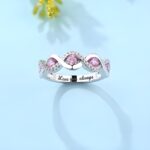 Embrace Eternal Love – Twist Band Birthstone Ring – A Cherished Keepsake for Her Special Moments - Image 4