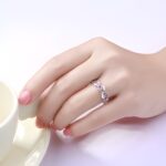 Embrace Eternal Love – Twist Band Birthstone Ring – A Cherished Keepsake for Her Special Moments - Image 5