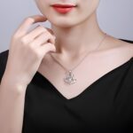 Embrace Your Love Story – Double Heart Name & Birthstone Necklace – A Cherished Keepsake for Your Beloved - Image 5