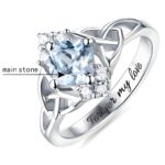 Embrace Timeless Elegance – Celtic Birthstone Silver Ring – A Cherished Keepsake for Every Story - Image 2