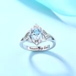 Embrace Timeless Elegance – Celtic Birthstone Silver Ring – A Cherished Keepsake for Every Story - Image 4