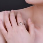Intertwined Hearts of Love – Engraved Silver Birthstone Ring – A Cherished Promise for Two Souls - Image 7