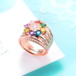 Embrace Your Loved Ones – Custom Square Birthstone Ring with Engraved Memories – A Cherished Keepsake for Mom or Grandma - Image 13