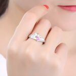 Embrace Eternal Love – Double Heart Birthstone Ring with Romantic Rose Box – For Cherished Moments Together - Image 5
