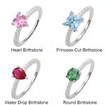 Embrace Your Story – Sterling Silver Birthstone Ring – A Timeless Treasure for Every Moment - Image 2