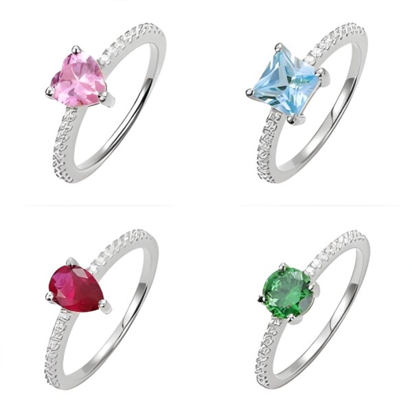 Personalized birthstone ring celebrating your unique story