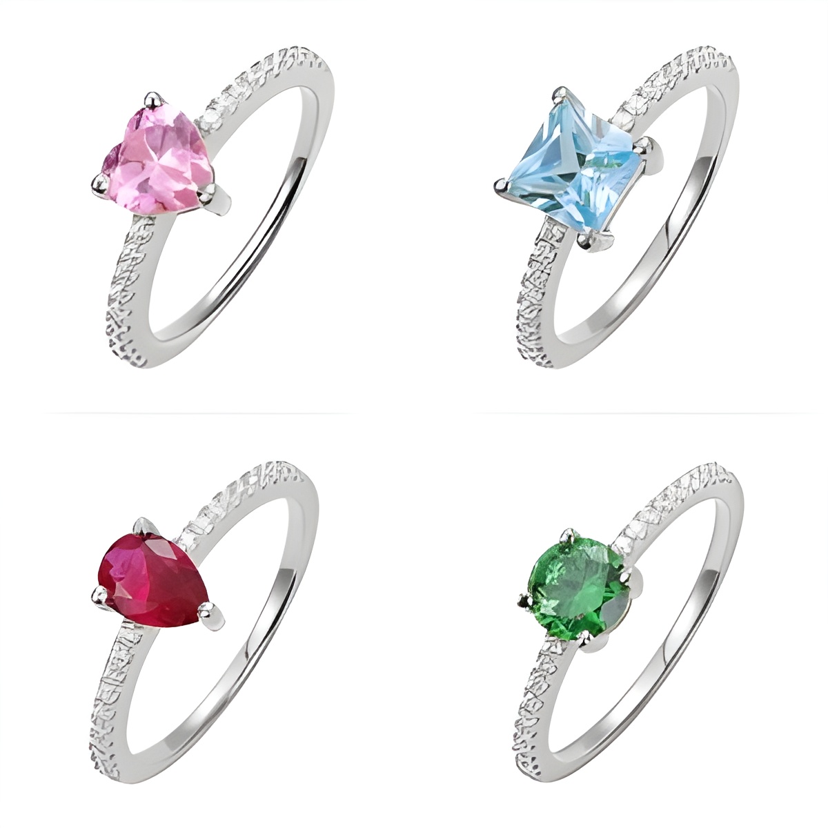 Personalized birthstone ring celebrating your unique story