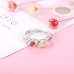 Twined Bonds of Love – Engraved Silver Ring with Birthstones – Celebrate Family Connections - Image 7