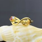 Embrace Eternal Love – Heart Within Heart Infinity Birthstone Ring – A Promise for Soulmates - Image 5