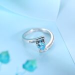 Embrace Your Story – Heart-Shaped Birthstone Ring in Sterling Silver – A Cherished Treasure for Her - Image 3