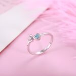 Embrace Eternal Connection – Double Heart Birthstone Ring – For Her True Love Moments - Image 5