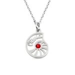 Embrace the Ocean’s Whisper – Name & Birthstone Conch Necklace and Bracelet Set – For Those Who Cherish the Sea’s Serenity - Image 2