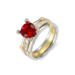 Embrace Your Unique Love Story – Detachable Couples Ring with Birthstone – A Symbol for Soulmates - Image 2