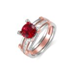 Embrace Your Unique Love Story – Detachable Couples Ring with Birthstone – A Symbol for Soulmates - Image 3