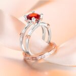 Embrace Your Unique Love Story – Detachable Couples Ring with Birthstone – A Symbol for Soulmates - Image 6