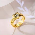 Embrace Your Identity – Filigree Monogram Ring in Sterling Silver – A Timeless Treasure for Her - Image 5